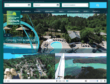 Tablet Screenshot of camping-trelachaume.com